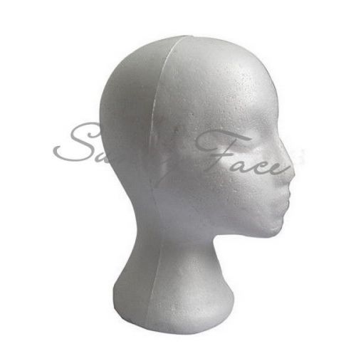 Utility Styrofoam Foam Mannequin Manikin Male Head Model Wig Glasses Hat I