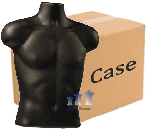 Male Torso - Hard Plastic, Black, Case of 25