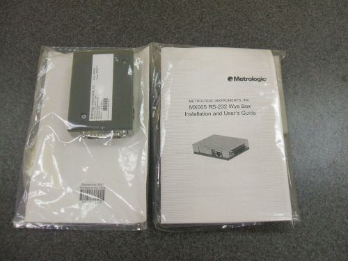 NEW Metrologic Instruments MX005 RS-232 Wye Box w/Installation &amp; User&#039;s Guide