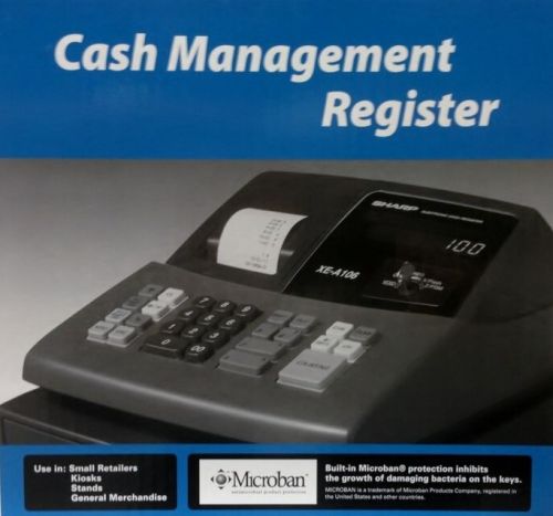 Sharp XE-A106 Cash Management Register With Built In Microban NIB!!