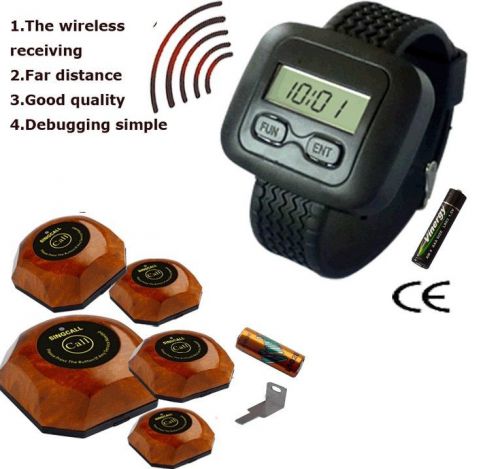 Wireless guest calling system restaurant hotel hospital kits free shipping for sale