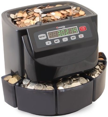 Coin sorter machine money cash counter shop store banks business gift new for sale
