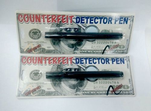 Marker Smart Money Counterfeit   Bill  Detector Pen Brand NEW  2 Pack