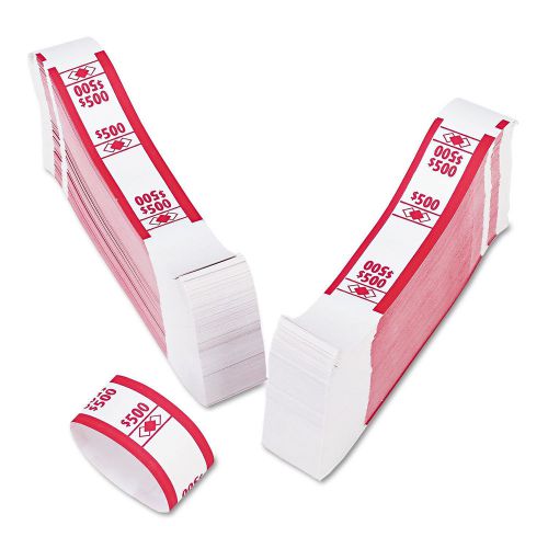 Cash Money Currency Bills Bands Straps Red - 2000 pk