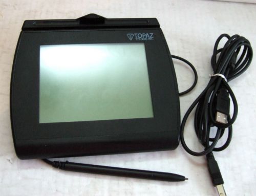 TOPAZ Signature Pad T-LBK766-BHSB-R + USB      LOT QTY      USED      GUARANTEED