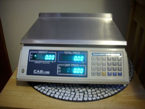 CAS S-2000 Price Computing Scale 30 LB Legal for Trade w/ Manual