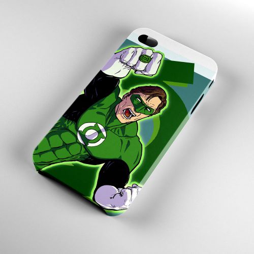 Green Lantern DC Superhero Comic Art iPhone 4/4S/5/5S/5C/6/6Plus Case 3D Cover