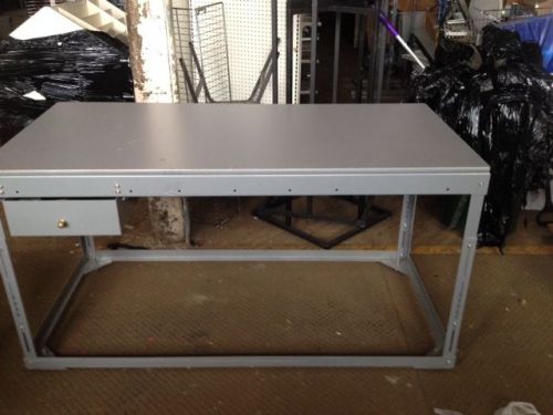 Work tables used rolling warehouse backroom store fixtures equipment worktables for sale