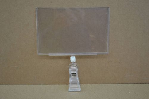 Lot of 10 new clip-on sign protector holder retail display 3-1/2 x 5-1/2 for sale