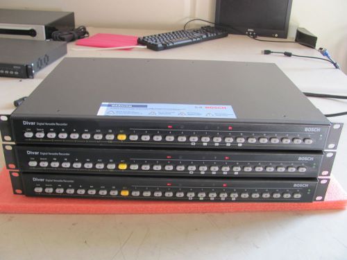 3x Bosch Philips Divar 16-Channel Digital Video Recorder DVR DVR16E2502