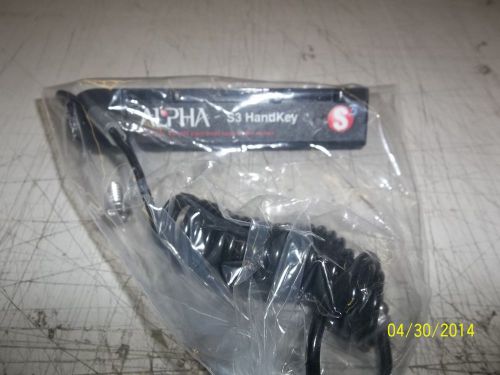 ALPHA S3 HAND KEY WITH SWIVEL LANYARD, NEW