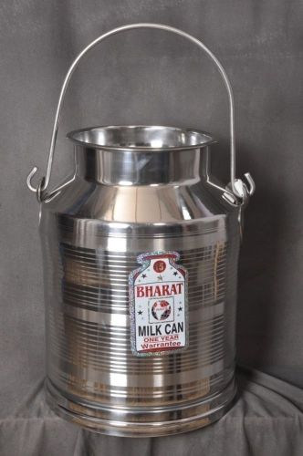 Steel milk can pot jug for dairy farm 15 litre/15 qt/4 gallons milk storage for sale