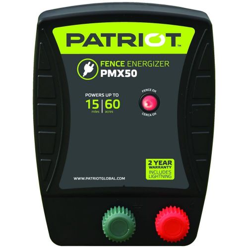 NEW Patriot PMX50 Electric Fence Energizer, 0.50 Joule