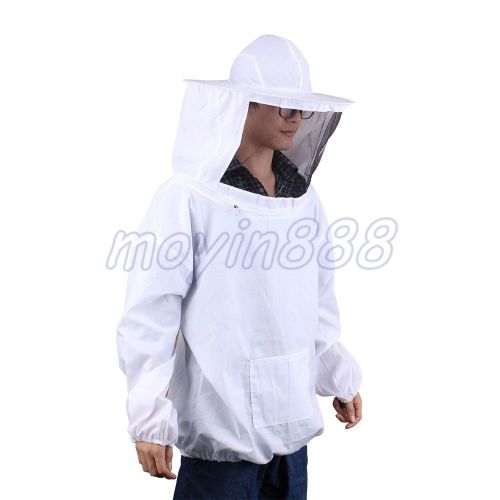 Beekeeping Jacket Veil Protective Clothes White Keeping Suit Hat Fits Most Adult