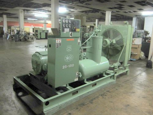 Sullair 150 hp rotary screw air compressor for sale