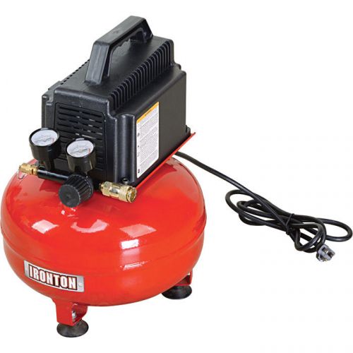 Pancake compressor oil - free — 1/4 hp, 120 volt, 2.5-gallon ironton for sale