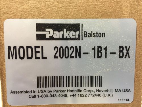 Parker balston coalescing compressed air filter model 2002n-1b1-bx  new for sale