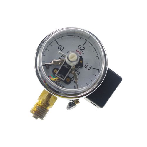 1 x Electric Contact Pressure Gauge Universal M14*1.5 60mm Dia 0-0.4Mpa