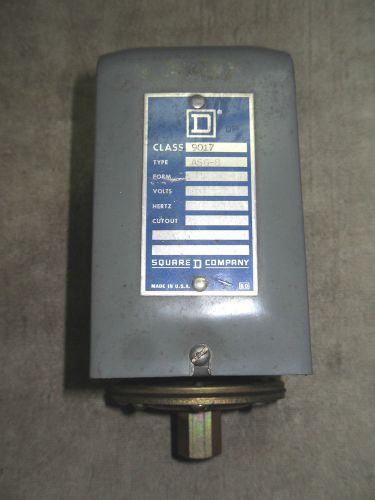 (RR4-1) 1 USED SQUARE D 9017-ASG-8 PRESSURE SWITCH