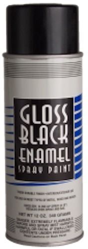 Hi tech gloss black enamel spray paint 12 0z. for sale