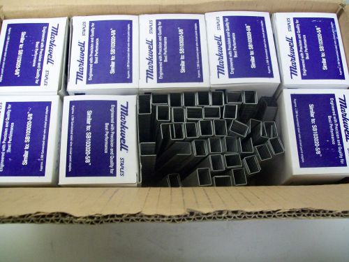 (8) Boxes + Loose Markwell SB103020-5/8&#034; Staples 2500 Staples / Box