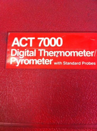 Snap on snapon act 7000 digital thermometer/pyrometer with standard probes for sale