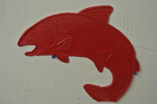 Steelhead Concrete Stamp, Decorative Concrete Stamping, Fishing, Fish