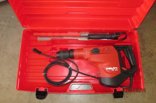 Hilti te-70 sds-max 115v  hammer drill kit combo new  (320) for sale