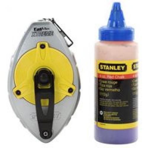 Stanley chalk reel w/blue chalk fmx 47-482l for sale