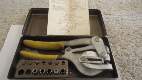 Vintage  Roper Whitney Punch No. 5 JR. with Box and Manual  FREE SHIPPING!!!!