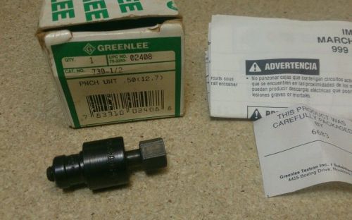 Greenlee 1/2&#034; diameter punch and die set, knock out