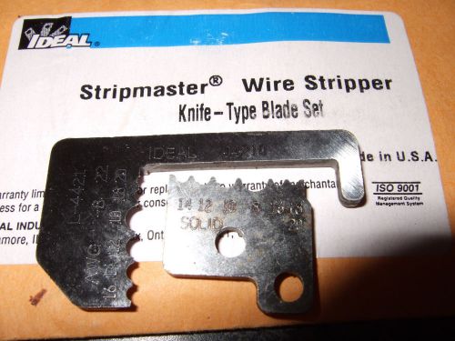 2 SETS IDEAL STRIPMASTER WIRE STRIPPER BLADES L-4994 &amp; L-4421 AWG 16-20 16-26