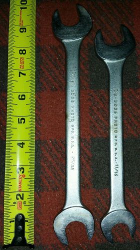Vintage 2 piece proto combination wrench set 13/16&#034; 25/32&#034;- 7/8&#034; 11/16&#034;  34b for sale