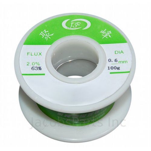 63/37 Tin Lead Rosin Core Flux 0.6mm Diameter Soldering Solder Wire 100g 65ft