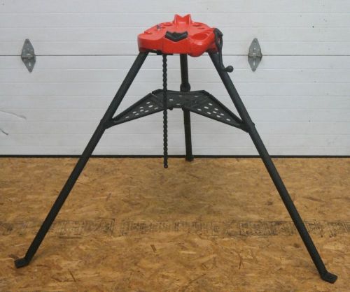 Ridgid 450 tripod chain vise tristand stand for a pipe threader 1/8 to 5 for sale