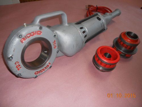 Ridgid model 700 hand held pipe threader with 3/4&#034; &amp; 1.5&#034; dies for sale