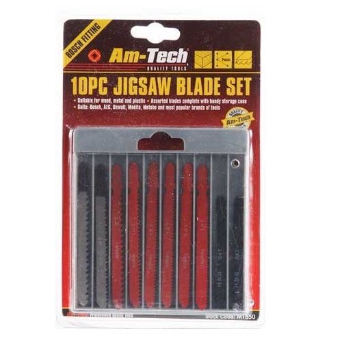 Brand new am-tech bosch fitting jigsaw blades in box (10 pieces) for sale