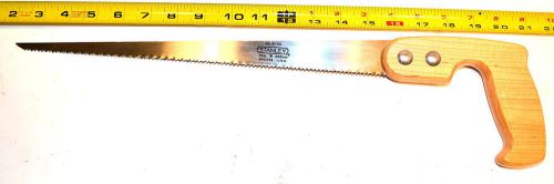 Nos stanley usa 14&#034; blade carpenters  compass  saw 19&#034; oal wood handle #15-114 for sale