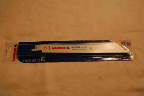 Lenox 8&#034; 14 TPI 818R Bi-Metal Medium Metal Reciprocating Blades (Pack of 5)