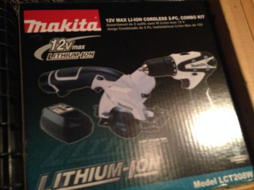 Makita LCT208W 12 Volt Cordless Lithium-Ion 2-Piece Combo Kit New