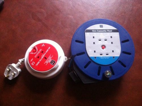New masterplug mct1010/4bq-bd 10m 4 socket 10 amp reel with 4m cassette free! for sale