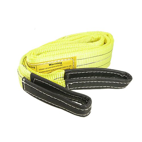 3&#034; yellow nylon eye and eye 2m lifting tow strap for sale