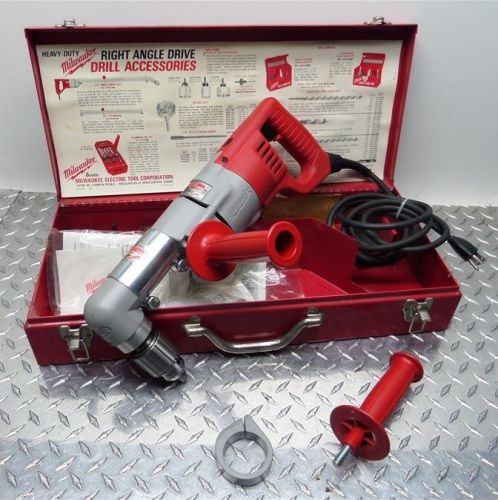MILWAUKEE HEAVY DUTY 1/2&#034; TWO SPEED RIGHT ANGLE DRILL DRIVE + CASE