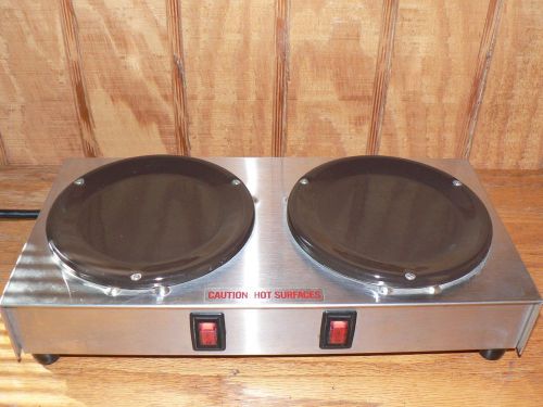 Horizon  DUAL POSITION DOUBLE BURNER  TWO COFFEE POT WARMER MOD 2000-2 Made USA