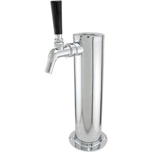 Single Tap Draft Beer Tower - Stainless Steel - with Perlick Perl 525PC Faucet