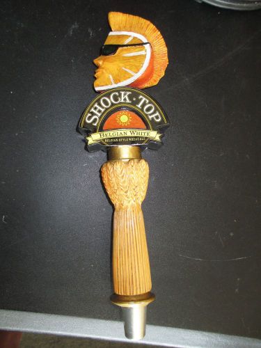 Shock Top Beer Tap Handle Bar Home Man Cave Restaurant Belgian White