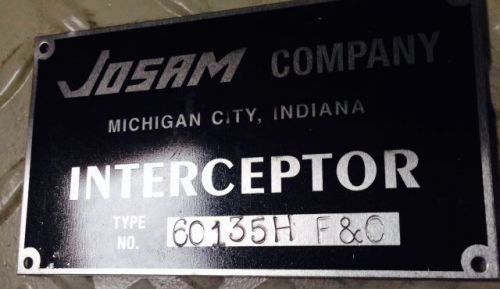 Josam grease interceptors trap manual stop fats oils epoxy coated steel 60135h for sale