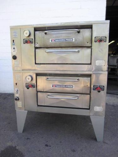 Baker&#039;s Pride Nat.Gas Double Stone Deck Pizza Oven GS805-Ready to work