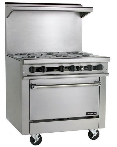 New therma-tek 24&#034; range single large oven 4-burner model tmds-24-4-1 for sale