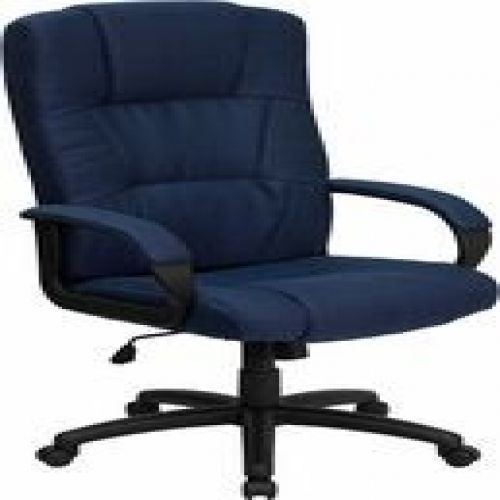 Flash Furniture BT-9022-BL-GG High Back Navy Fabric Executive Office Chair